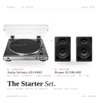 Starter set:Pioneer DM40D + AT-LP60X-BK